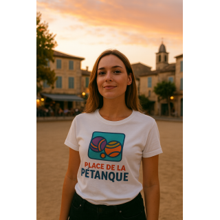 T-shirt logo "Place de la Pétanque"