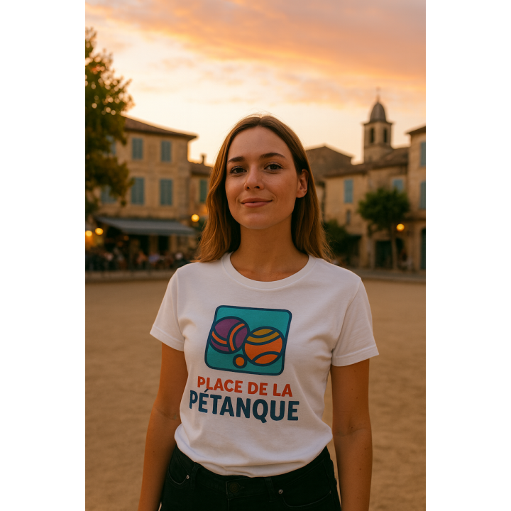T-shirt logo "Place de la Pétanque"